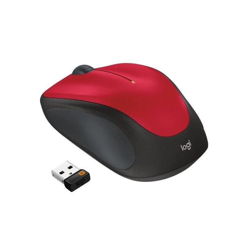 Rato Sem Fios Logitech M235 1000 Dpi Vermelho