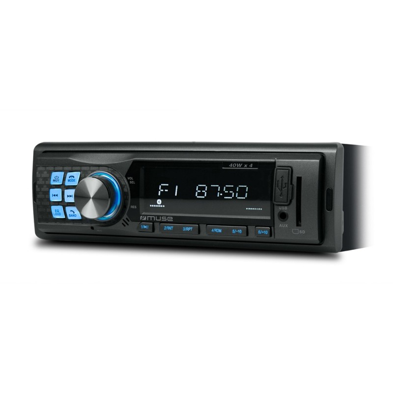 Auto Radio  MUSE M-195 Bluetooth  USB Leitor SD e MMC