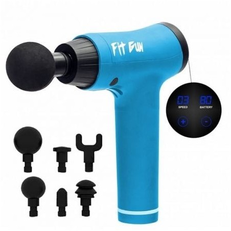 Massajador Woxter Fit Gun 2 Azul Com Acessórios