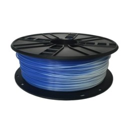 Filamento para Impressora 3D PLA 1.75mm 1Kg Cor de Azul para Branco