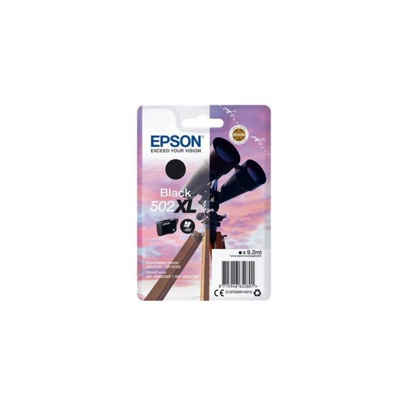 Tinteiro Original Epson nº502 XL Alta Capacidade Preto Tinteiro Original Epson nº502 XL Alta Capacidade Preto