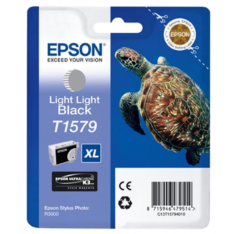 Tinteiro Original Epson T1579 Cinza Claro Tinteiro Original Epson T1579 Cinza Claro