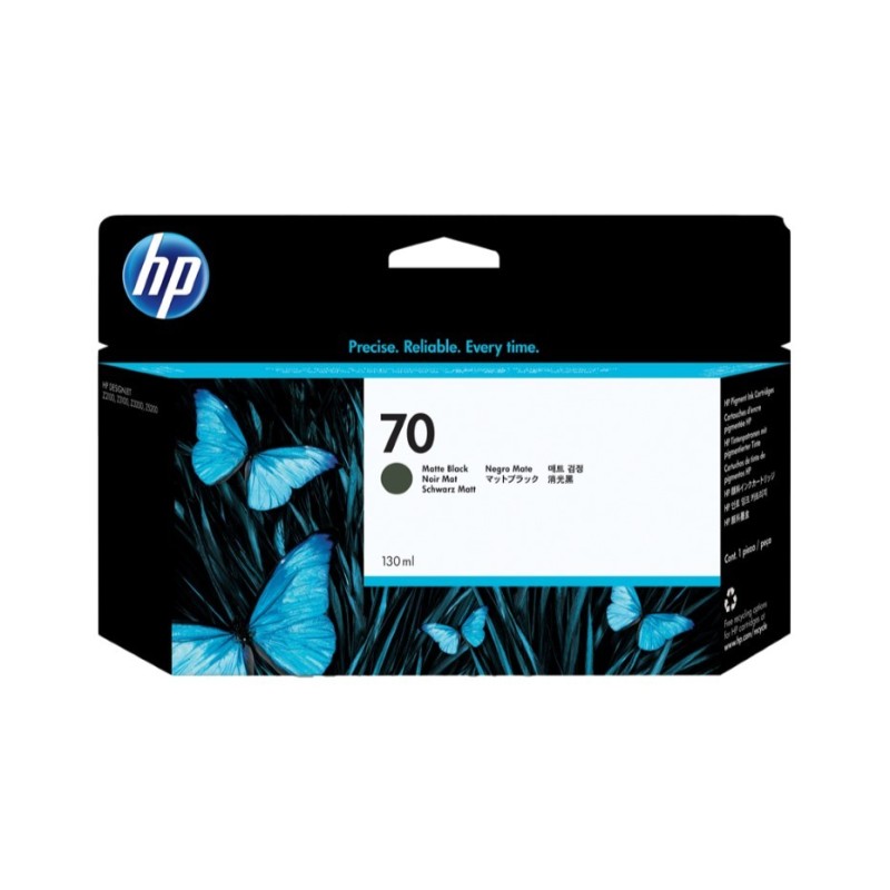 Tinteiro Original HP 70 Preto Mate  C9448A 130mL