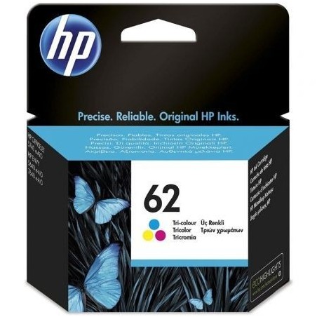 Tinteiro Original HP nº62  Tricolor
