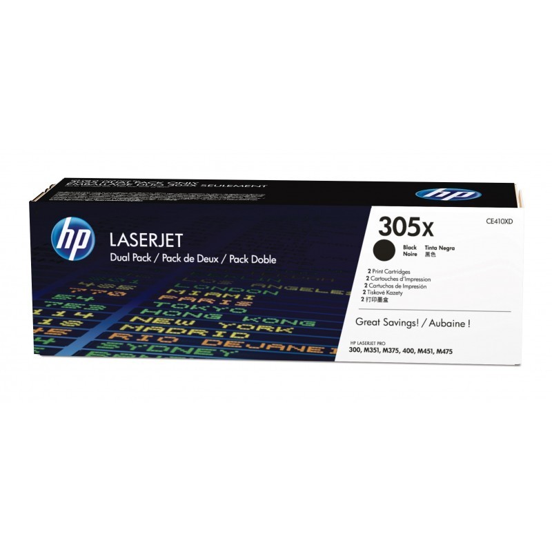Toner Original HP nº2305X Multipack de 2 Preto Toner Original HP nº2305X Multipack de 2 Preto