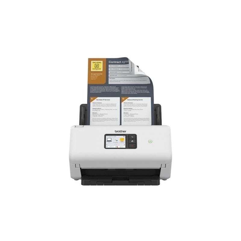 Scanner Documental Brother ADS-4500W com Alimentador de Documentos ADF Duplex